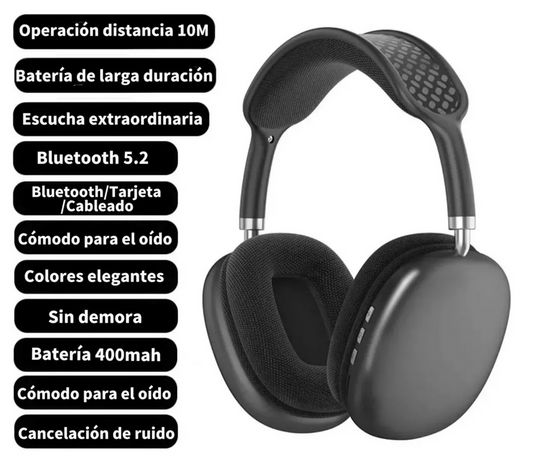 Audífonos Bluetooth P9 Plus 🔥 | Sonido Premium, Estilo y Comodidad – ¡Envío Gratis!